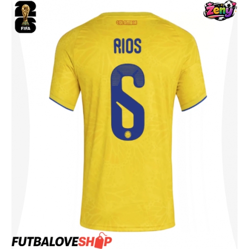 Dres Kolumbia Richard Rios #6 Domáci pre Ženy MS 2026 Krátky Rukáv